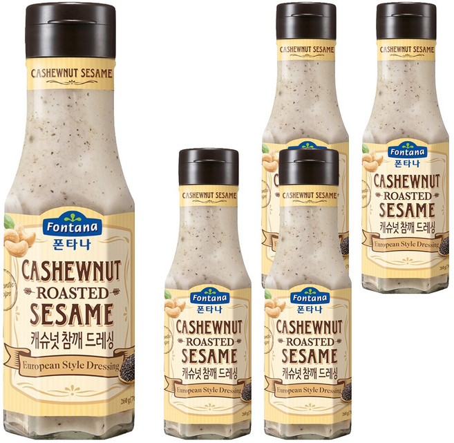 폰타나 캐슈넛 참깨 드레싱, 260g, 5개