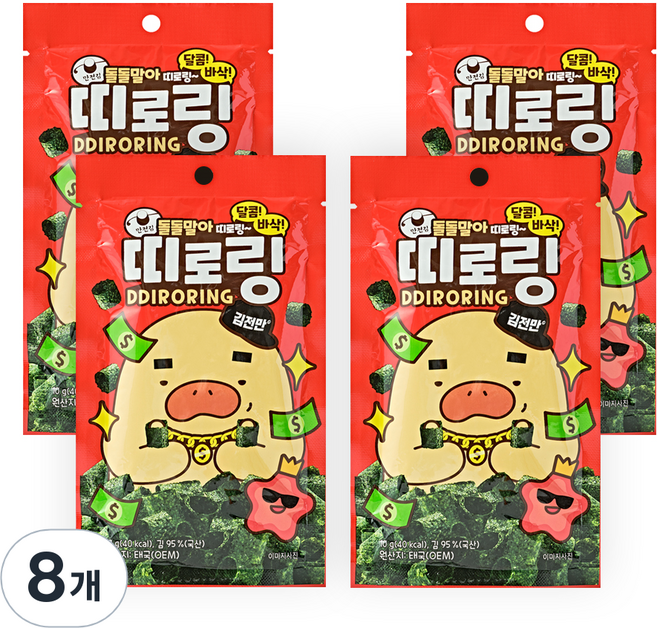 만전김 띠로링, 10g, 8개