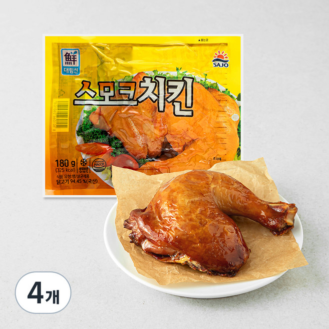 대림선 스모크치킨, 180g, 4개