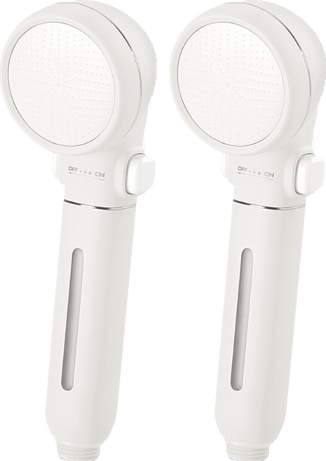 네이쳐리빙 마카롱 온오프 필터 샤워기, 2개, 화이트