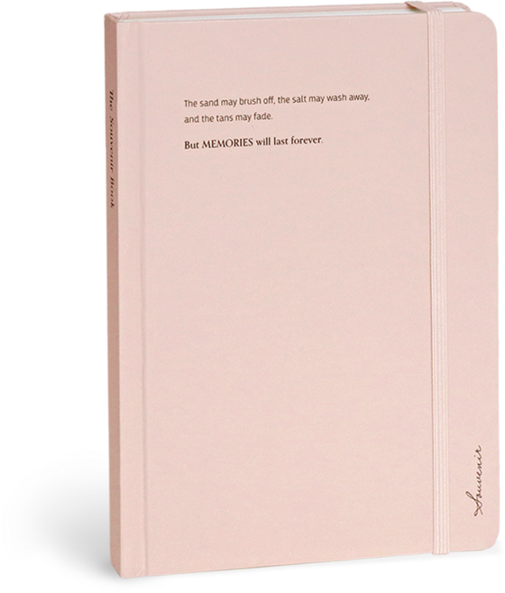 아이코닉 수베니어 B6 밴드 양장노트 라인, 02 Powder pink, 1개