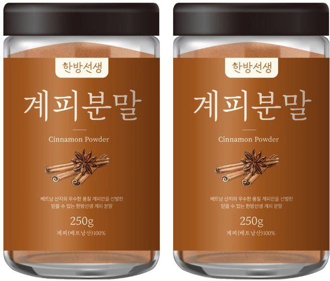 한방선생 계피가루 특품, 250g, 2개