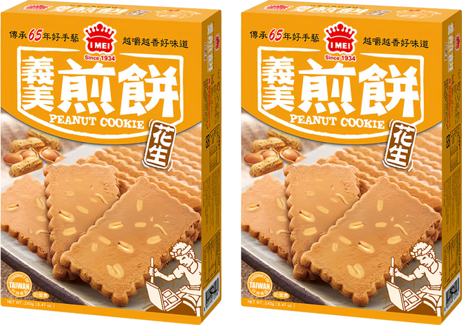 義美 煎餅 花生, 240g, 2盒