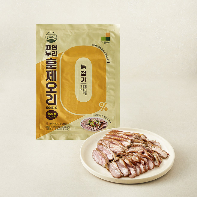자연누리 훈제오리, 400g, 1개