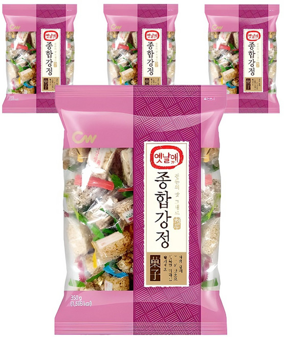 청우식품 옛날애 종합강정, 350g, 4개