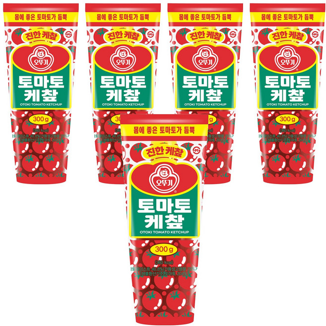 오뚜기 토마토 케챂, 300g, 5개
