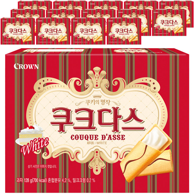 쿠크다스 화이트, 128g, 15개