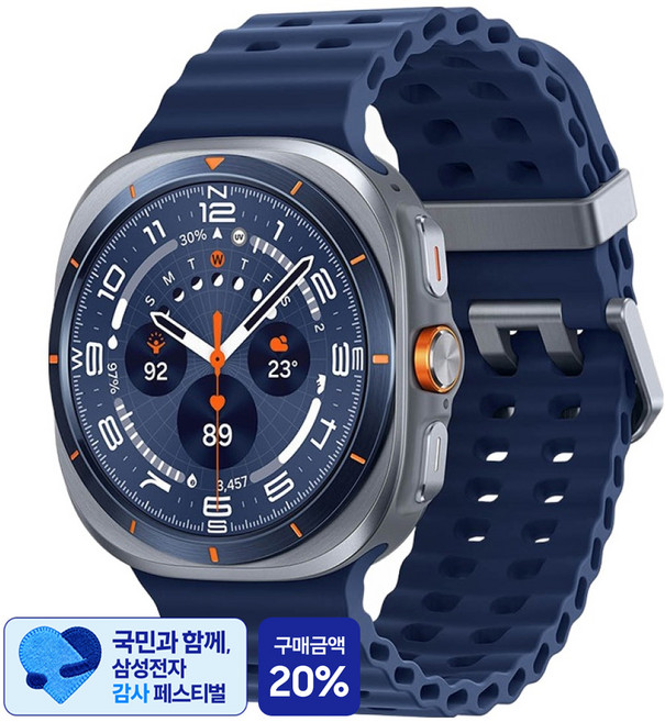 10위 - [삼성 감사 페스티벌] 삼성전자 갤럭시 워치 울트라 2025 SM-L705N, 티타늄 블루, 47mm, GP