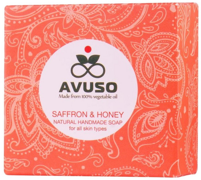 AVUSO 行道者 手工皂 藏紅花蜂蜜, 125g, 1盒