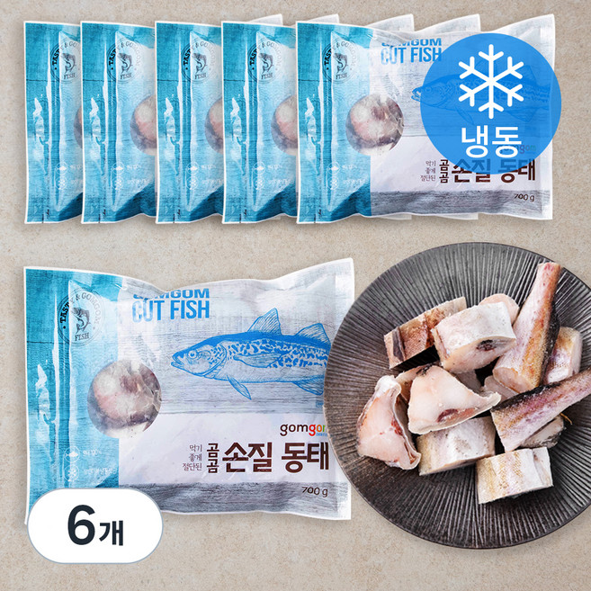 곰곰 손질 동태 (냉동), 700g, 6개