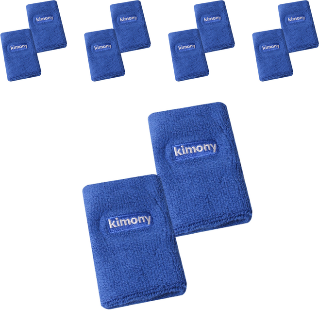 키모니 스포츠 손목 밴드 KSA508, 10개, 블루