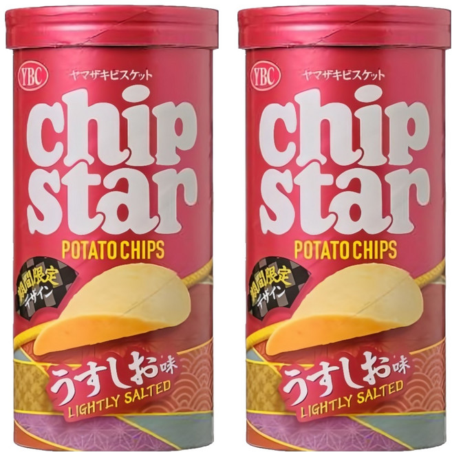 YBC chip star 洋芋片 小 薄鹽, 45g, 2罐