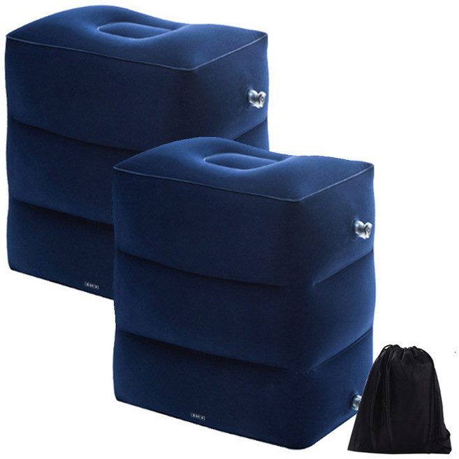 어반카 심플 다용도 에어 발쿠션 일반형 + 파우치 세트, 네이비, 2세트