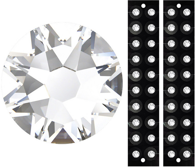 와사비네코 미미츠보 쥬얼리 귀지압패치 4mm, 크리스탈, 2개