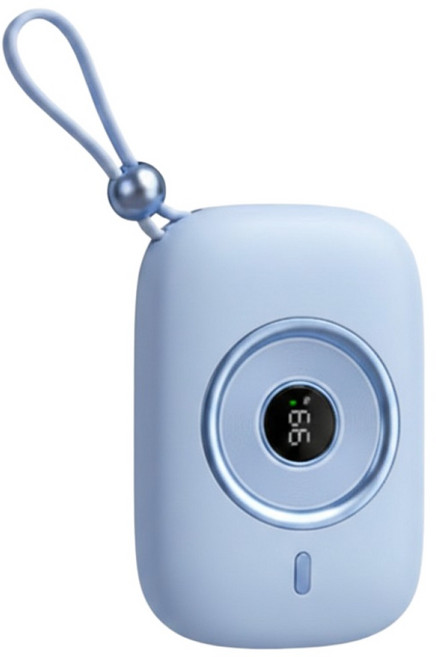 HANG 36W PD快充行動電源 10000mAh 含TYPE-C線, PD9, 藍色