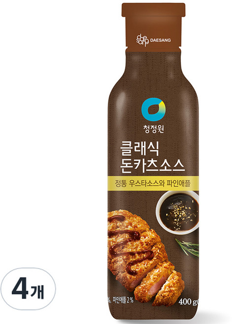 청정원 클래식 돈카츠 소스, 400g, 4개