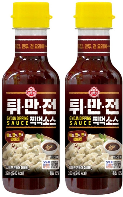 오뚜기 튀만전 찍먹소스, 2개, 320g