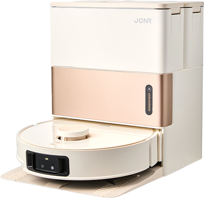 JONR 올인원 롤러형 청소기 열풍건조 고온세척 로봇청소기, 화이트, JONR X9 Pro