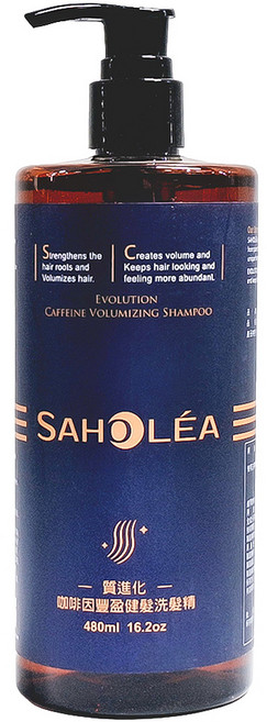 SAHOLEA 森歐黎漾 咖啡因洗髮精, 480ml, 1瓶