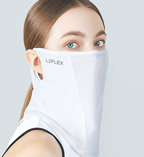 르플렉스 자외선 차단 스포츠 마스크, 화이트, 1개