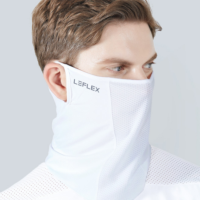 르플렉스 자외선 차단 스포츠 마스크, 화이트, 1개