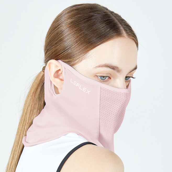 르플렉스 자외선 차단 스포츠 마스크, 핑크, 1개