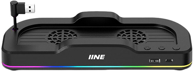 IINE 良值 NS2 底座散熱風扇, 黑色, 1個, L1101