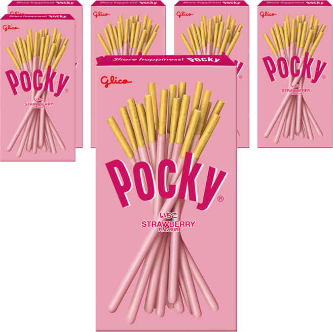 glico 格力高 Pocky 百奇 草莓棒, 24g, 6盒