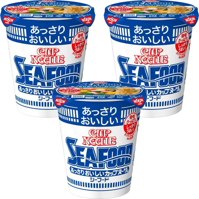 NISSIN 日清 CUP NOODLE 合味道 清爽海鮮杯麵 60g, 3入