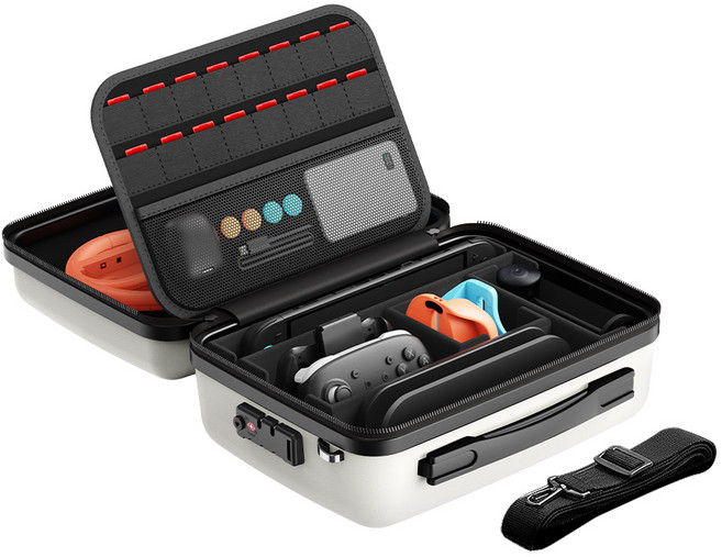 조이트론 스위치2 초경량 여행용 올인원 수납 TSA 잠금장치 레디백 14인치, 크림 베이지, 1개, SW2-CARRY09