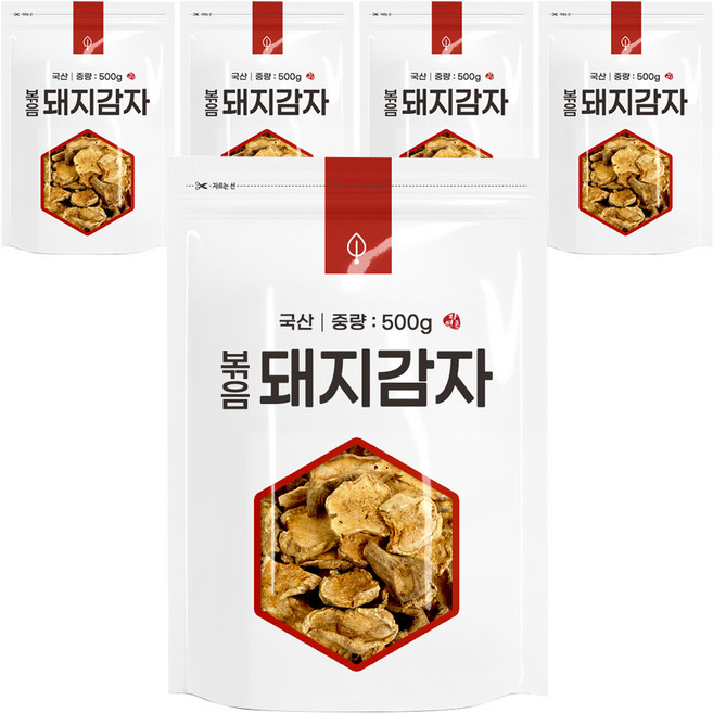 자연초 볶음 돼지감자, 500g, 5개