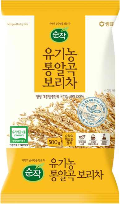 순작 유기농 통알곡 보리차, 500g, 1개입, 1개