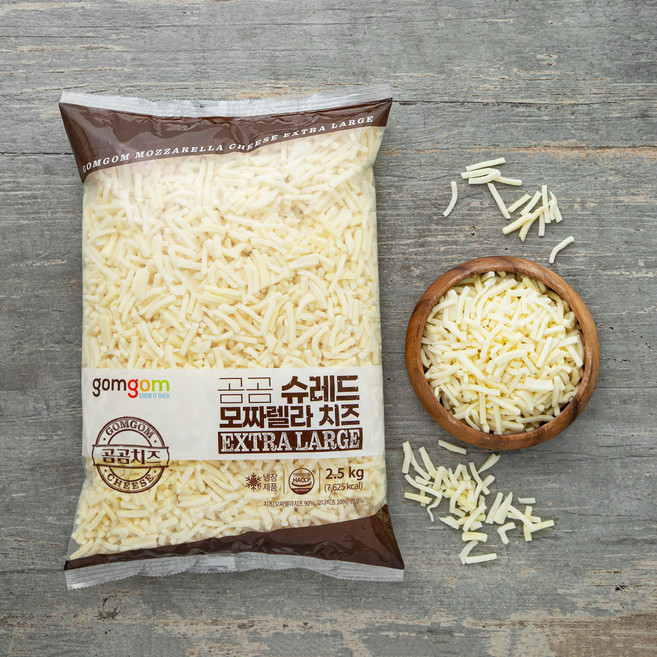 곰곰 슈레드 모짜렐라치즈 Extra Large, 2.5kg, 1개입, 1개