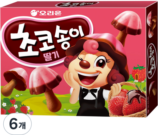 초코송이 딸기, 45g, 6개