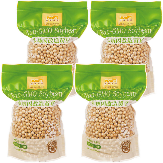 茂喜食品 加拿大非基因改造黃豆, 400g, 4包