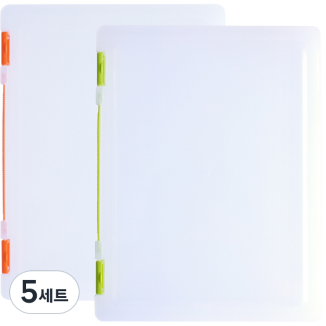 ECO Chungwoon 新8號 A4文件盒 2入, 橘色, 淺綠色, 5套