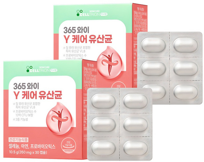 이너랩 365 와이케어 유산균, 30정, 2개