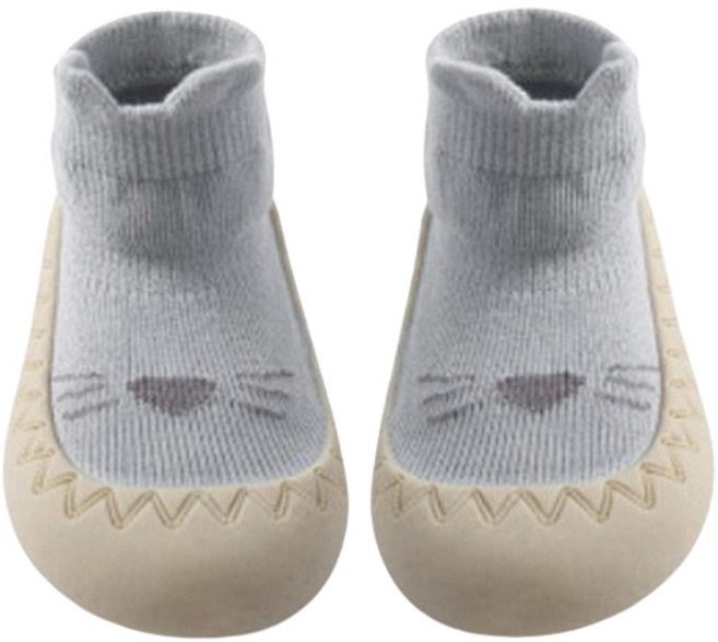 조이멀티 유아용 말랑 깜찍 표정 양말 보행기화 고양이