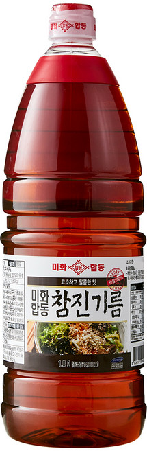 Mihwahapttong 純芝麻油, 1個, 1.8L
