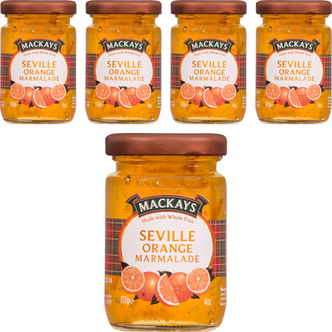 MACKAYS 梅凱 蘇格蘭塞維利亞橘子果醬, 113g, 5個