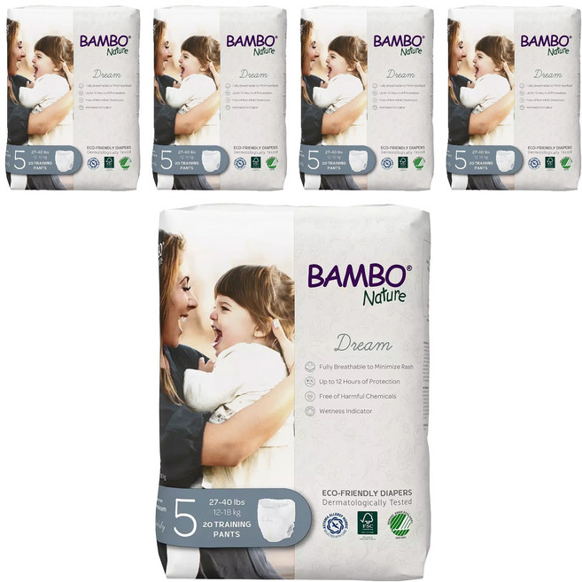 Bambo Nature 伴寶樂 褲型紙尿布 11~17kg, 第5階段, 100片