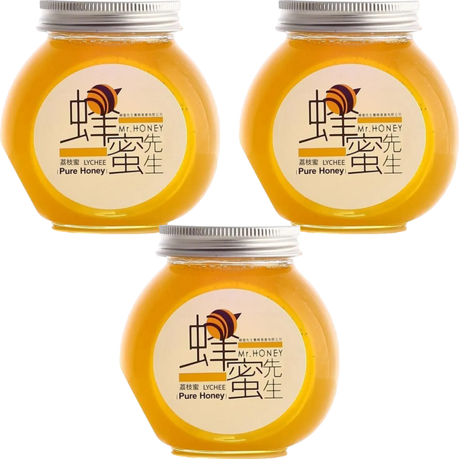 Mr.HONEY 蜂蜜先生 荔枝蜜, 240g, 3罐