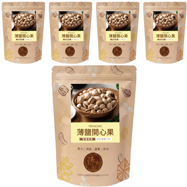 臻御行 薄鹽開心果, 5個, 300g