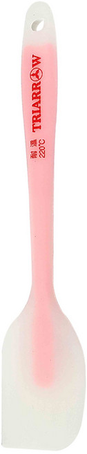 TRIARROW 三箭牌 耐熱透明矽膠小刮刀 21cm, 藍色 + 粉色, 1支