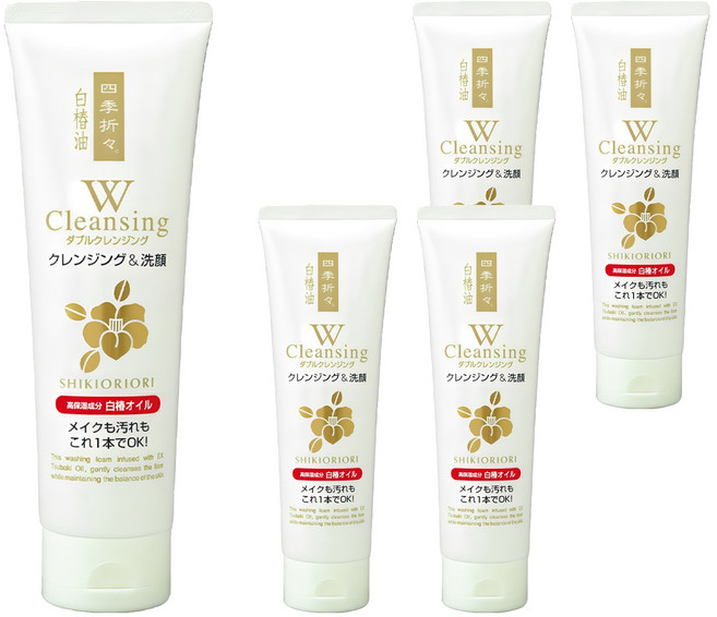 KUMANO 熊野油脂 白椿油高保濕卸妝洗面乳, 190g, 5條