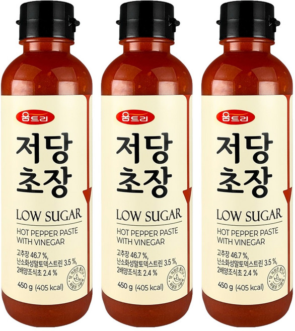 움트리 저당초장, 450g, 3개