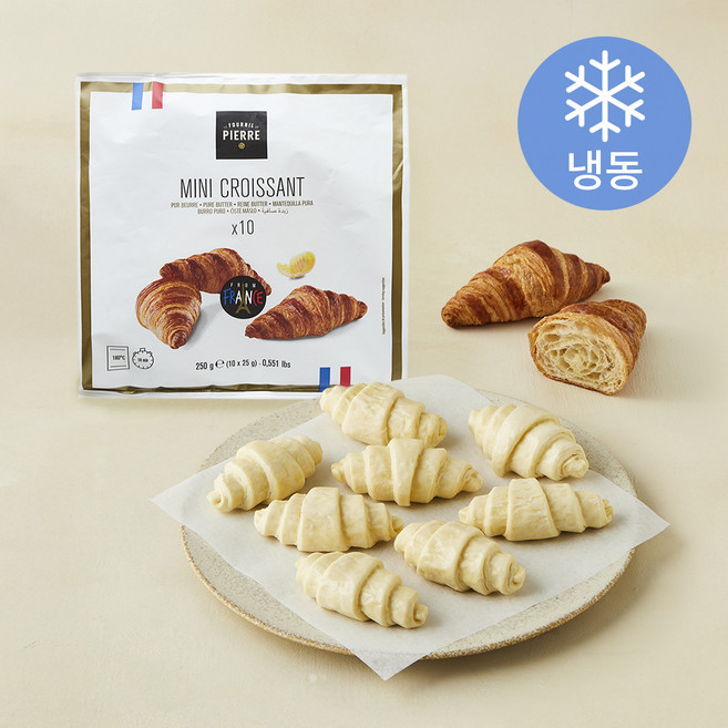 르푸닐드피에르 미니 크로아상 (냉동), 25g, 1개, 10개입