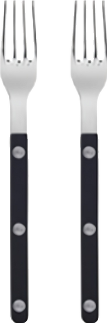 사브르 비스트로 샤이니 케이크포크 16cm, 블랙, 2개