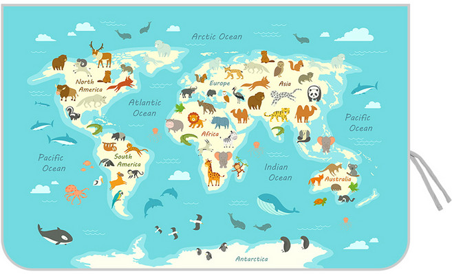 banybany 차량용 자석 햇빛가리개, 암막 애니몰맵, 1개