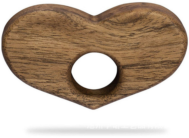 원목 엄지 책갈피 하트 L, 혼합색상, 1개